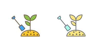 icono de vector de plantación