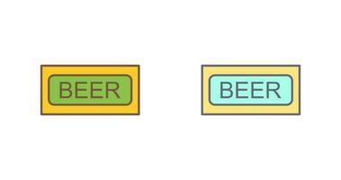 icono de vector de signo de cerveza