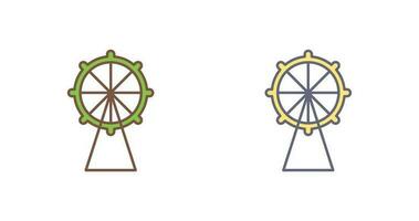 icono de vector de rueda de la fortuna