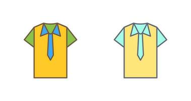 icono de vector de camisa y corbata