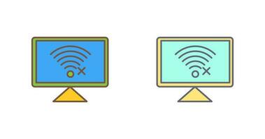 Disconnected Network Vector Icon
