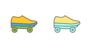 patines, vector, icono vector