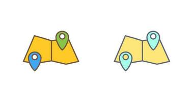 Folded Map Vector Icon