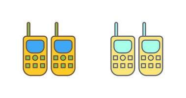 icono de vector de walkie-talkie