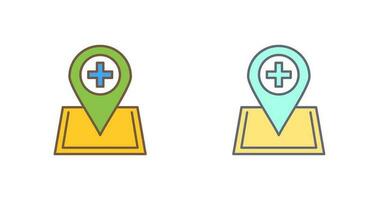 Location hospital Vector Icon