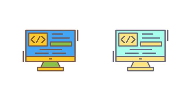 icono de vector de codificación