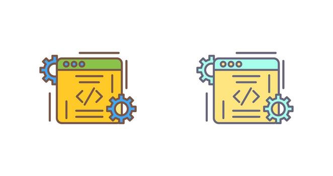 icono de vector de codificación