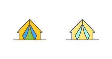 icono de vector de campamento