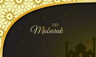 Eid mubarak background design vector illustration