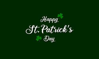 St. Patrick's day background design vector illustration