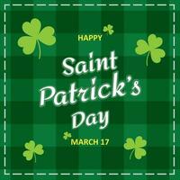 St. Patrick's day background design vector illustration