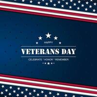 Happy Veterans Day background vector illustration