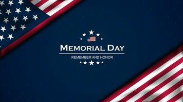 Memorial day background design vector illustration