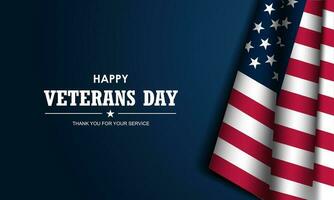 Happy Veterans Day background vector illustration