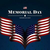 Memorial day background design vector illustration