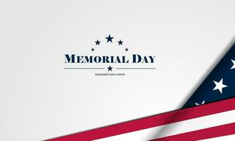 Memorial day background design vector illustration