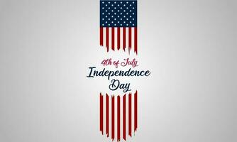 Happy Fourth of July Independence day USA Background Design vector