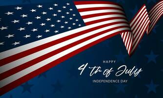 Happy Fourth of July Independence day USA Background Design vector