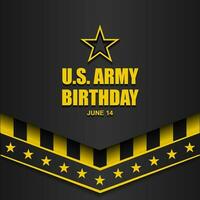 U.S. Army Birthday June 14 Background Vector Illustration