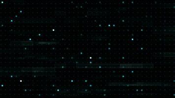 Animation of data transferring or computer's data files. Digital animation of the back of a server with blinking lights. video