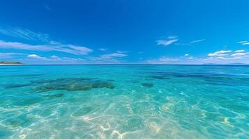 Clear Beach Ocean Summer Background, photo