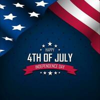 Happy Fourth of July Independence day USA Background Design vector