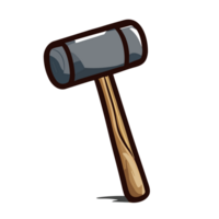 Hammer transparent background, png