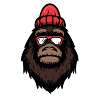 gorilla transparent bakgrund,ai generativ png