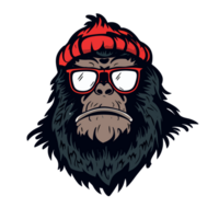 gorilla trasparente sfondo, ai generativo png