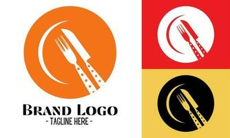 Restaurant logo design vector, modern logos concept vector