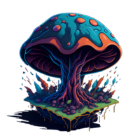 mushroom illustration in transparent background png