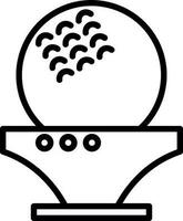 Golf ball Vector Icon Design