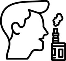 Vaper Vector Icon Design