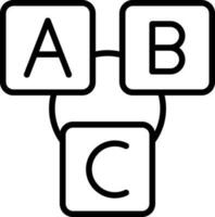 Abc block Vector Icon Design