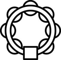 Tambourine Vector Icon Design