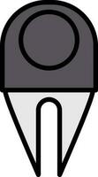 Divot Vector Icon Design
