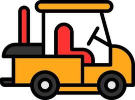 Golf cart Vector Icon Design