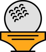 diseño de icono de vector de pelota de golf