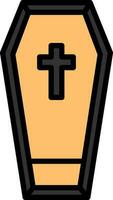 Coffin Vector Icon Design