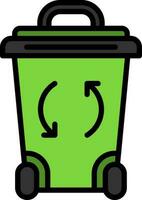 Recycle Bin Vector Icon Design