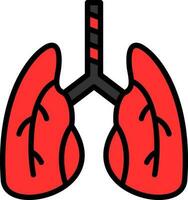 diseño de icono de vector de pulmones