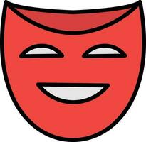 Theater masks Vector Icon Design