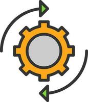 Workflow Vector Icon Design