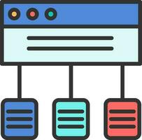 Data flow Vector Icon Design