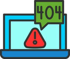 404 error Vector Icon Design