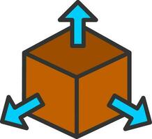 diseño de icono de vector de cubo