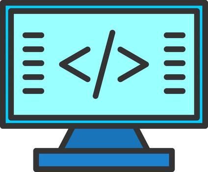 codificación vector icono diseño