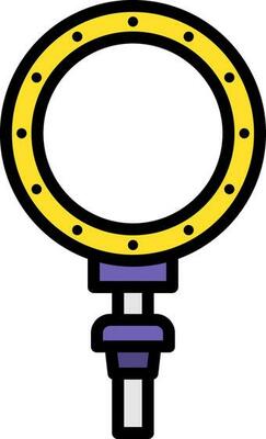 Ring light Vector Icon Design