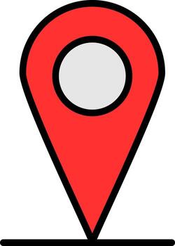 mapa puntero vector icono diseño