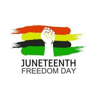 template background juneteenth freedom day celebration vector